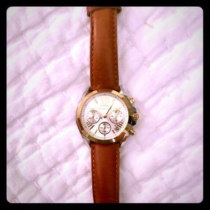 Womens Michael Kors leather strap watch